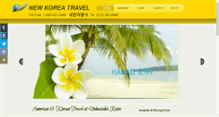 Desktop Screenshot of newkoreatravel.com